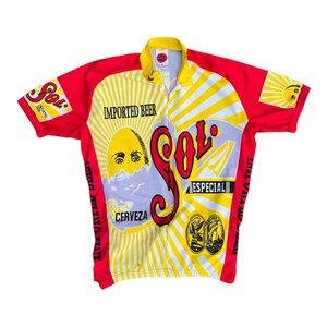 Men’s XL Sol Cerveza Cycling Jersey Shirt